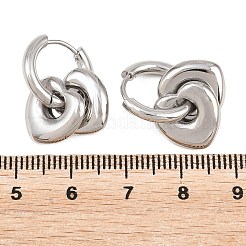 Creolen aus 304er Edelstahl für Damen&nbsp;EJEW-F420-01P