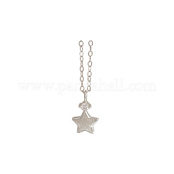 Collier pendentif étoile en argent sterling serti de micro-pavés de zirconiums cubiques transparents pour femme&nbsp;FS-WG24A8B-02
