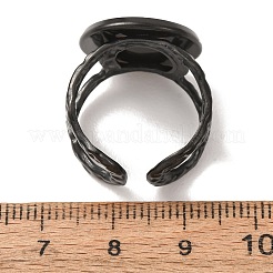 Componenti dell'anello del bracciale in acciaio inossidabile 304 martellato&nbsp;SA-CBAC0DF-02E-EB