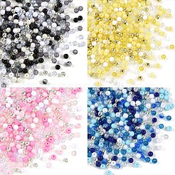 350 Stück transparente und undurchsichtige Acrylperlen in 7 Farben.&nbsp;MACR-YW0004-79
