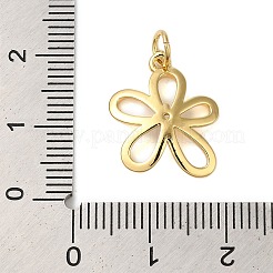 Pendenti in ottone con placcatura a cremagliera e zirconi trasparenti&nbsp;KK-S372-18G