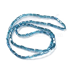 Fili di perle di vetro trasparenti galvanizzate&nbsp;EGLA-H106-01A-PL04