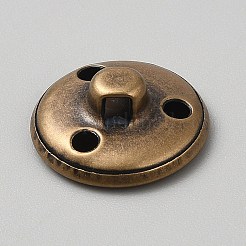 1-Loch-Schaftknöpfe aus Aluminium&nbsp;BUTT-WH0031-38G