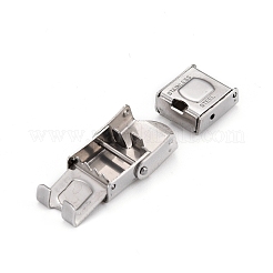Fermagli per cinturini per orologi in acciaio inossidabile 201 con superficie liscia e anti-ossidazione&nbsp;X-STAS-R063-61