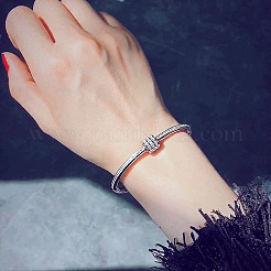 Bracelets en acier inoxydable 304 avec strass en cristal pour femmes&nbsp;FS-WG476C1-03
