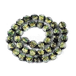 Perles à la main en verre de feuille brins&nbsp;FOIL-Q002-03C
