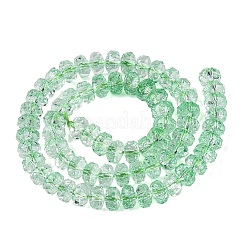 Knisternde transparente Glasperlenstränge&nbsp;GLAA-N068-03A-05