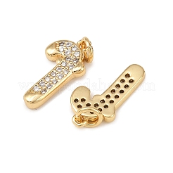 Encantos de circonita cúbica micro pavé de latón navideño&nbsp;KK-L255-18G-01