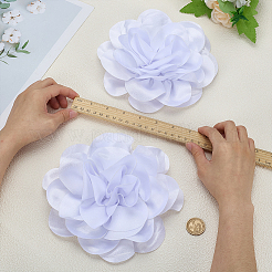 2 spillo in ferro con fiore in poliestere&nbsp;JEWB-FG0001-42B