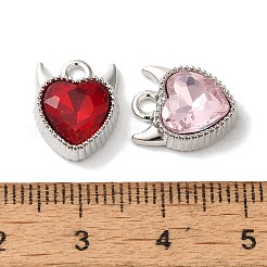 Charms aus plattierender Legierung mit Herz-Rack&nbsp;FIND-I039-29P