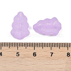 Perles en acrylique transparent mat&nbsp;OACR-P029-04B-02