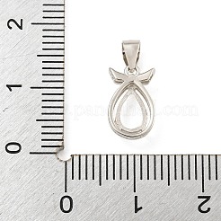 925 Sterling Silber Anhänger Fassungen&nbsp;STER-B005-19P