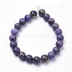 Fili di perline di pirite naturale&nbsp;G-K181-01-I05