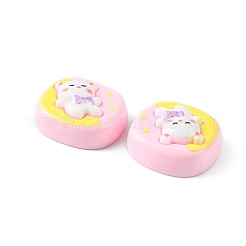 Cabochons en résine de dessin animé mignon opaque&nbsp;LS-CRES-O006-06B