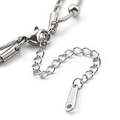 Pulseras de cadena de cuerda de acero inoxidable 304&nbsp;BJEW-R003-04P-02