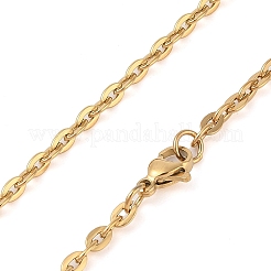 Collana in acciaio inossidabile placcato ionico (ip) 304&nbsp;MAK-K004-16G