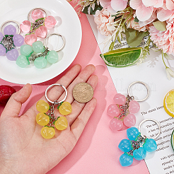 Porte-clés pendentif en résine de pêche&nbsp;KEYC-AB00043