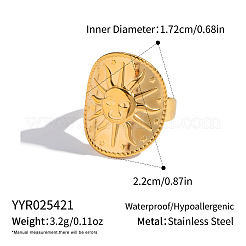 Anillos abiertos de acero inoxidable 304 para mujer&nbsp;SM8613