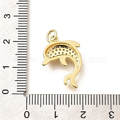 Pendentifs en laiton zircon cubique transparent&nbsp;KK-Q040-03I-G