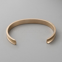 Bracelets à manchette ouverte en acier inoxydable&nbsp;BJEW-WH0516-03RG