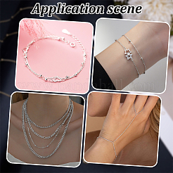 DIY-Kit zur Herstellung von Panzerkettenarmbändern und Halsketten aus Messing&nbsp;DIY-BBC0001-87P