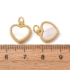 Anhänger aus Messing und naturweißen Muscheln&nbsp;SH-CBA2F11-18B-G