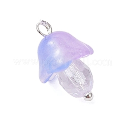 Pilz Anhänger aus transparentem Glas&nbsp;PALLOY-JF03654-02