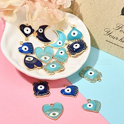 20pcs 10 pendentifs en émail en alliage de style&nbsp;ENAM-SZ0002-65