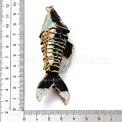 Cloisonné-Anhänger aus Messing&nbsp;KK-P251-A05-G