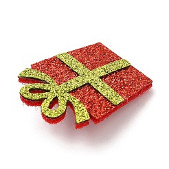 Weihnachtsbrosche aus PU-Leder&nbsp;JEWB-C004-01F