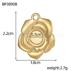 304 Edelstahlanhänger Cabochonfassung&nbsp;STAS-OY009-56G