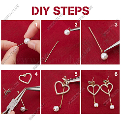 DIY-Set zur Herstellung von Kunstperlen-Ohrringen&nbsp;DIY-SC0019-31
