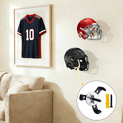 4 sac de supports muraux dissimulés en aluminium robuste pour casques de football&nbsp;ODIS-TW0001-05