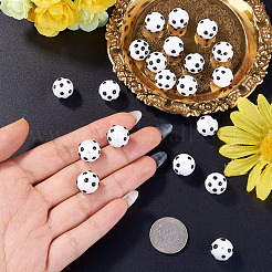 20 pièce de perles de lampe bosselées faites à la main&nbsp;LAMP-TA0002-54