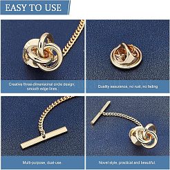 2pcs embrayage en forme de nœud en laiton&nbsp;FIND-FG0001-68G