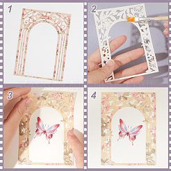 6 Set mit 6 Arten hohler Scrapbook-Papierblöcke&nbsp;SCRA-GF0001-07