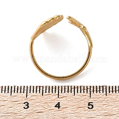 Offene Manschettenringe aus 304 Edelstahl mit Seesternen und Muscheln für Damen&nbsp;LS-RJEW-C095-09G