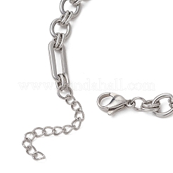 Pulseras de cadena de eslabones de acero inoxidable 304 para mujer&nbsp;BJEW-JB13128