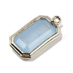 Pendentifs imitation aigue-marine en jade teinté naturel&nbsp;G-U019-04G-01