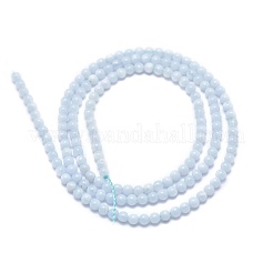Chapelets de perles en agate avec dentelle bleue naturelle&nbsp;G-A177-04-09
