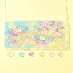 180pcs 6 Farben transparente Acrylperlen&nbsp;OACR-FS0001-91