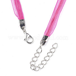 Creazione di collana in nastro di organza e cordoncino cerato&nbsp;NCOR-T002-146