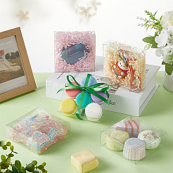 Quadratische Aufbewahrungsgeschenkboxen aus PVC&nbsp;CON-WH0095-103B