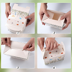 12 Stück faltbare Geschenkbox aus Papier&nbsp;CON-WH20001-18A