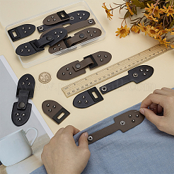 8 Sätze 2 Arten PU-Lederschnalle&nbsp;DIY-FG0007-73
