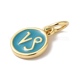 Ciondoli in vero smalto in ottone placcato oro 18k&nbsp;KK-L216-001G-G05