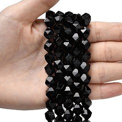 Fili di perline di onice nero naturale&nbsp;G-Z119-A04-03