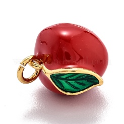 Charms smalto ottone&nbsp;X-KK-O140-03G