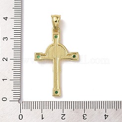 Rack de latón chapado colgantes de óxido de circonio cúbico&nbsp;KK-M272-06G