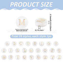 26pcs 26 styles de perles de coquillages d'eau douce naturels&nbsp;SHEL-PH0001-70C